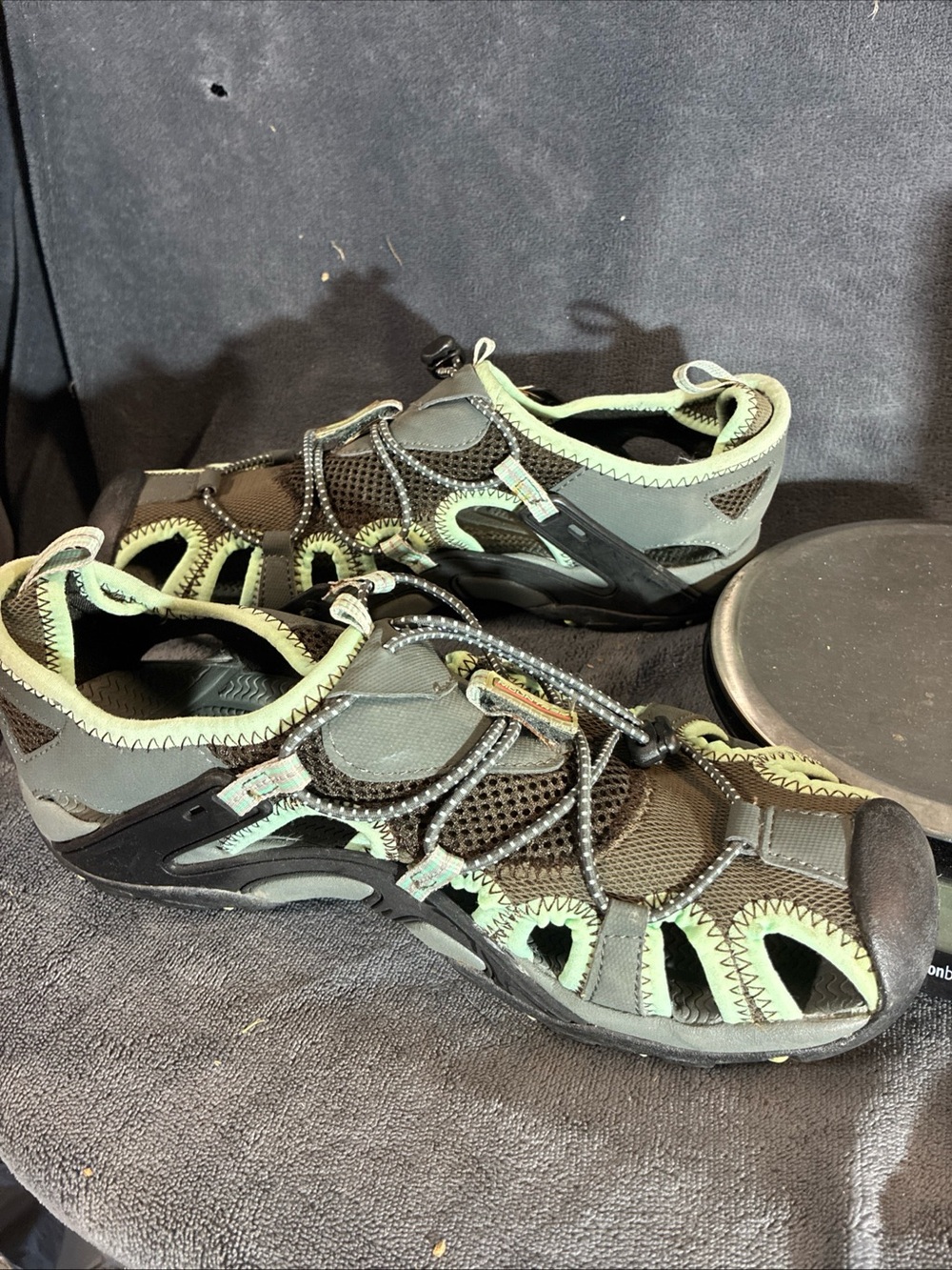 Women’s Active Water Sandals in Olive Green and Black